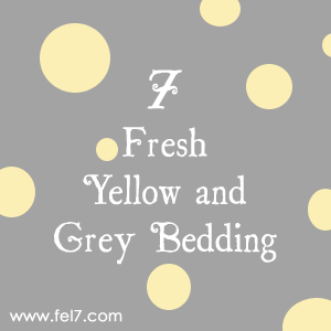 Yellow and Grey Bedding