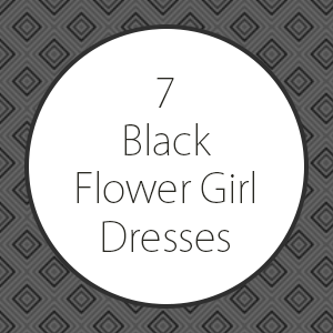 Black Flower Girl Dresses