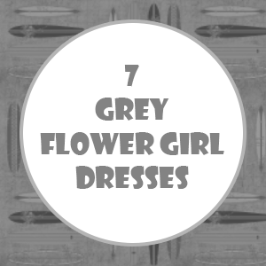 Grey Flower Girl Dresses